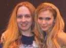 the author with Hudson Leick